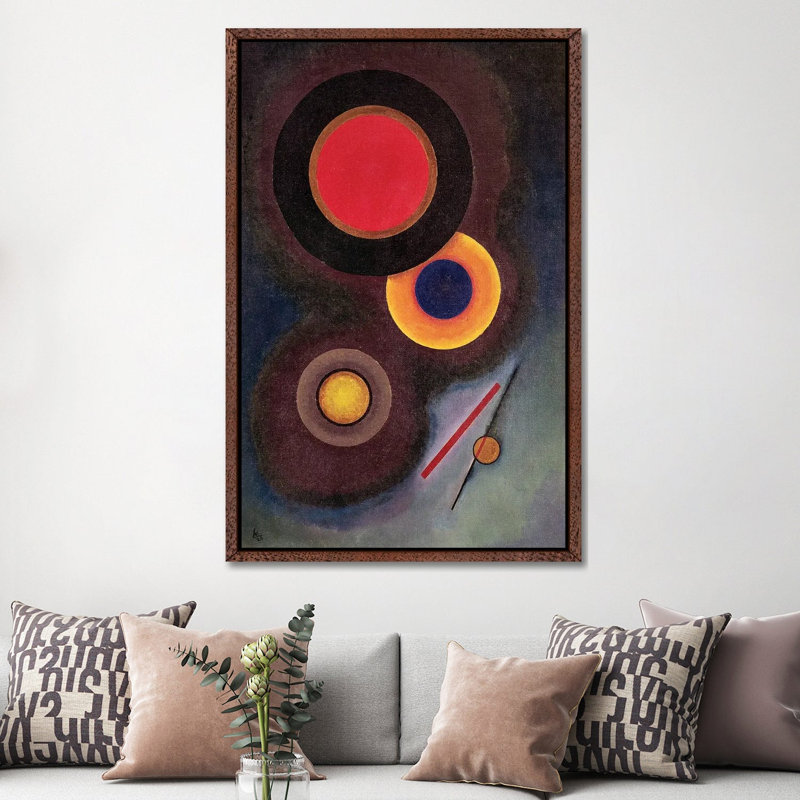 Composition With Circles And Lines, 1926 by Wassily Kandinsky - Gallery-Wrapped Canvas Giclée on Canvas, Classic Wood
