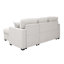 Canapé-lit et chaise longue réversible de 85 po de large Areebe-793123267
