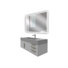 Ensemble de meuble-lavabo mural simple 48 po avec miroir Floating Modern