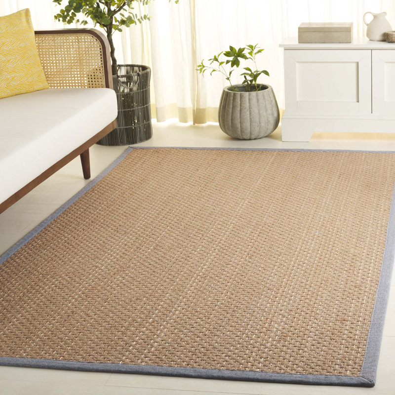 Natural Fiber 142 Area Rug In Maize / Brown, Rectangle 5' x 8'