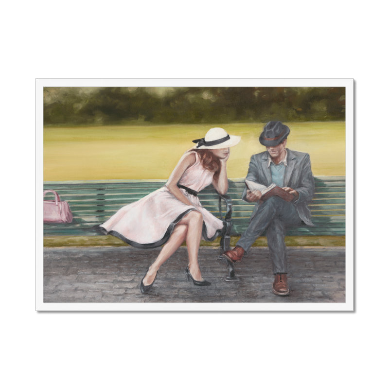Prologue by Ethan Harper - Painting, 34cm H x 50cm W, White Framed Paper Print