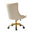 Chaise de travail en velours Jaudiel