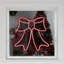 Silhouette de fenêtre de Noël en forme de nœud 15 po