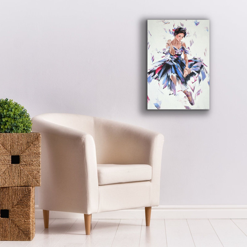 «Ballerina» par Alexander Gunin, art mural sur toile, H 26 po x l 18 po x P 1,25 po