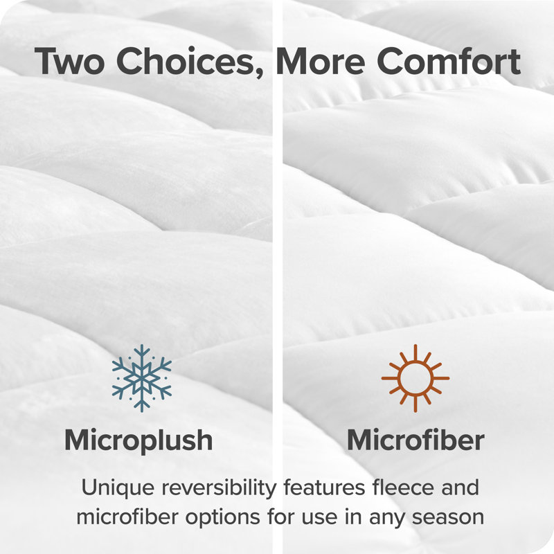 Premium 1.5'' Down Alternative Mattress Pad, Twin XL