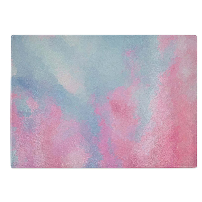 Glass Marbled Devotion in Abstract Chopping Board, 39 cm W x 28.5 cm L