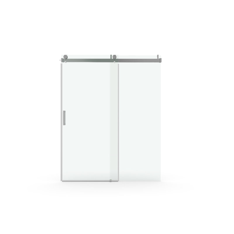 56 to 60 in. W x 76 in. H Sliding Frameless Soft-Close Shower Door with Premium 3/8 Inch (10mm) Thick Tampered Glass 22D01-60BN