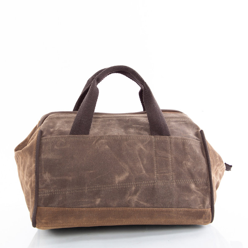 Sac à outils ciré, Olive