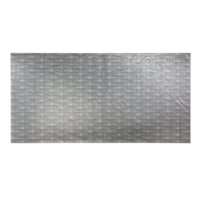 FASÄDE Alphabet Decorative Vinyl 4'X8' Wall Panel