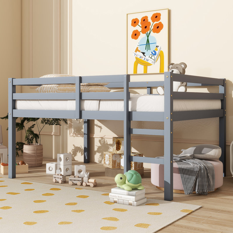 Lit mezzanine simple Orrtanna par Harriet Bee, Gris, Simple