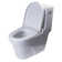 Siège de toilette allongé de remplacement à fermeture douce