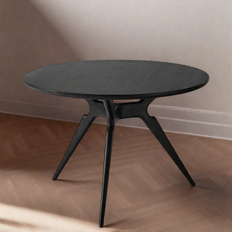 Modern style solid wood dining table, 29.5"H x 47.2"L x 47.2"W