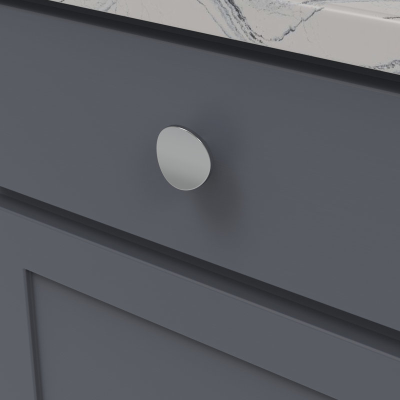 Vale Collection Knob, Chrome, 1 3/4''