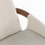 Chaise en tissu crème