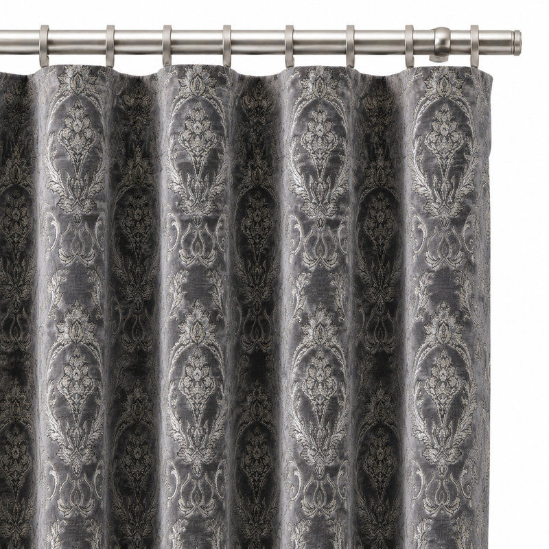 Damask Velvet | Beatrice Fabric, Charcoal