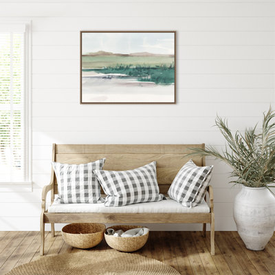 «Emerald Grassland II» par Ethan Harper, reproduction d'art sur toile encadrée