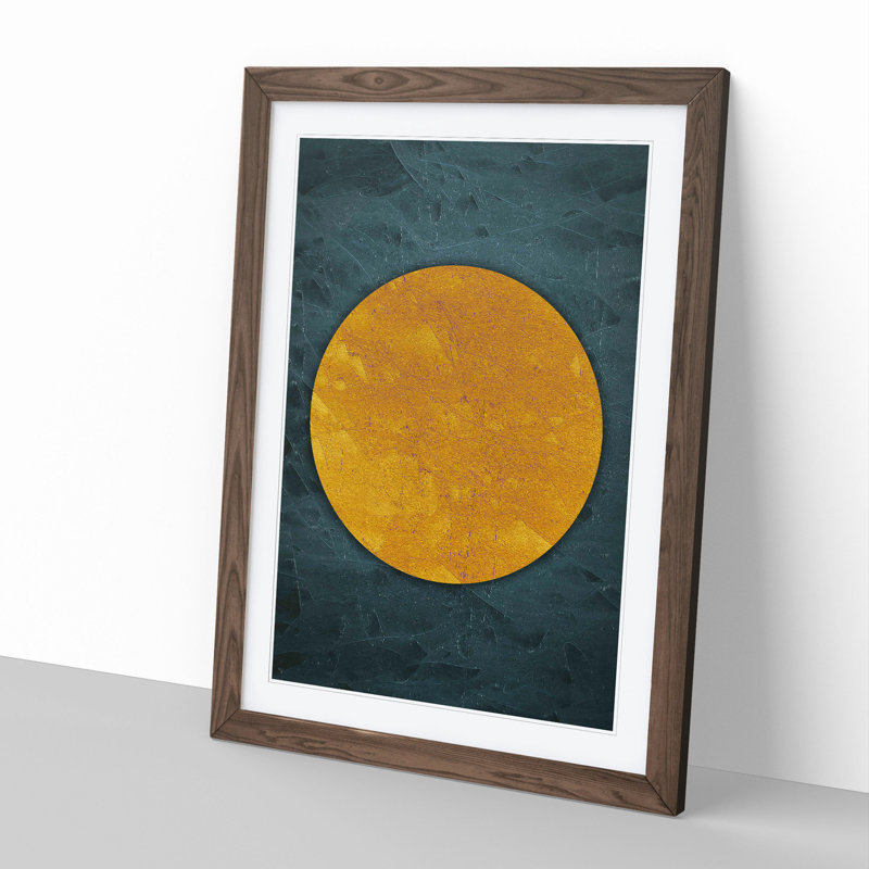 The Sun A1 - Framed Print, 48cm H x 36cm W x 2cm D, Walnut