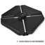 4 pièces de poids de base de parasol en porte-à-faux décalé de 195 lb