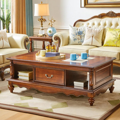 American-style retro rectangular coffee table