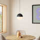 Hastings Single Light Glass Steel Dimmable Pendant