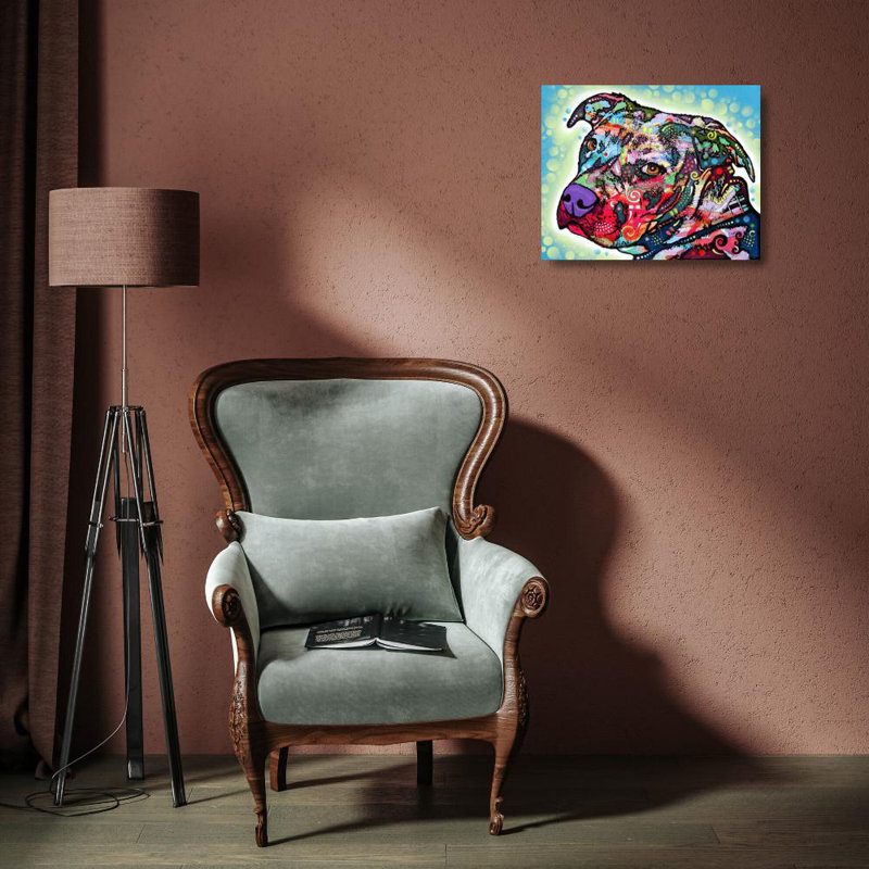 Art sur toile de la collection Dean Russo de Lark Manor ™, titre: Bulls Eye DEARUS118915, H 15 po x l 18 po