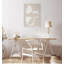 «Eye Catching Sleek Abstract 3 White and Beige» par The Creative Bunch Studio, reproduction d'art sur toile encadrée