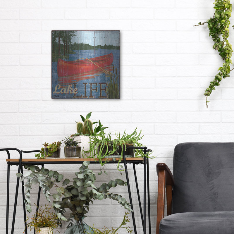 «Lake Living II» par Paul Brent, H 12 po x l 12 po