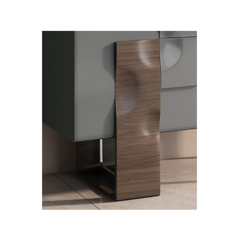 Armoire d'appoint Nordic Modern, Gris / brun