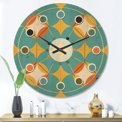 Horloge murale Diamond Retro IV - Mid-Century
