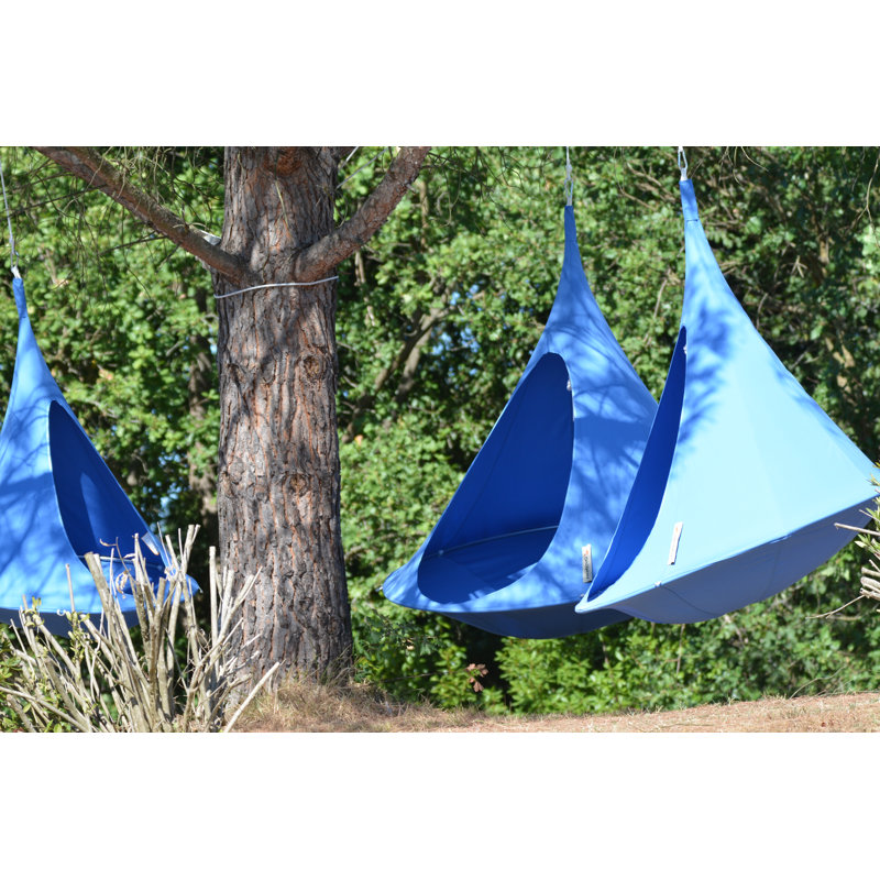 Hamac suspendu Cacoon Pod Vivere Saffo, Bleu ciel, H 72 po x l 72 po x P 72 po