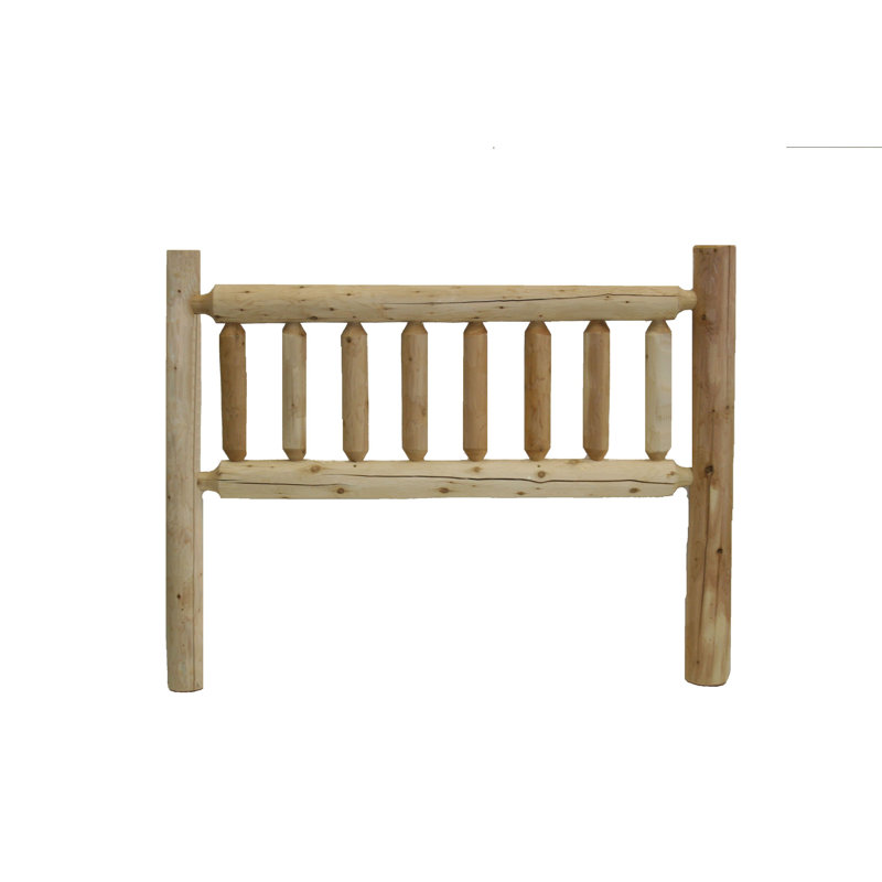 Dorfman Solid Wood Headboard, Clear Finish, Queen