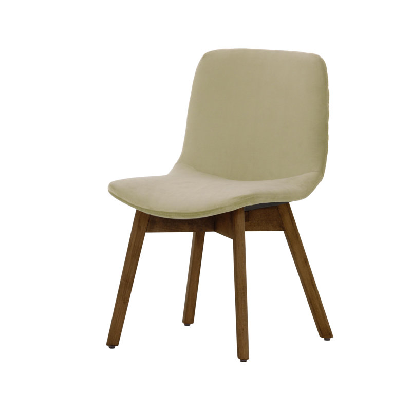Jada 48cm H Velvet Upholstered Side Chair, Beige