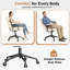 Chaise de bureau ergonomique en cuir avec hauteur réglable et fonction berçante-1221773318