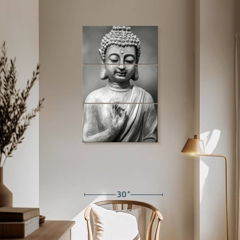 Adella Grey Buddha, 57" H x 36" W