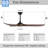 Netrapal 3-Blade Indoor Ceiling Fan with Remote and Light,3 LED Colors,6 Speed DC Motor,Timer-1003158804-1003158805