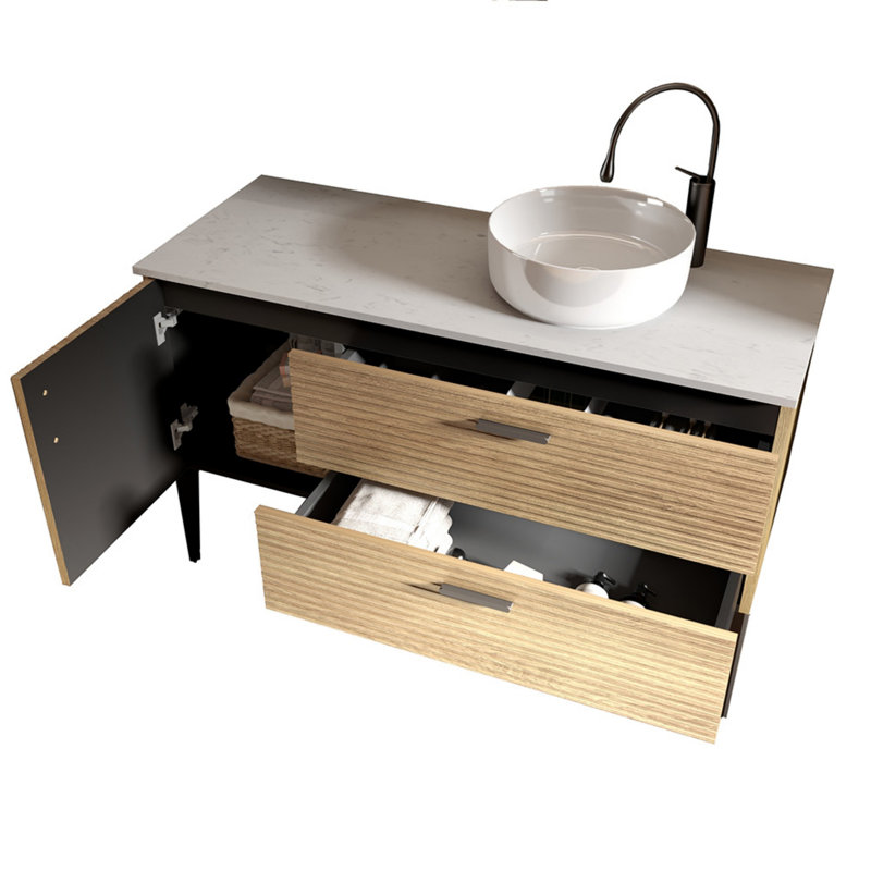 Meuble-lavabo autoportant pour salle de bain