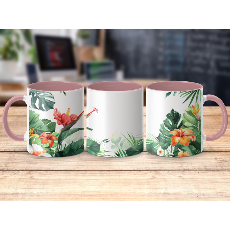 Ceramic Coffee Mug, Pink