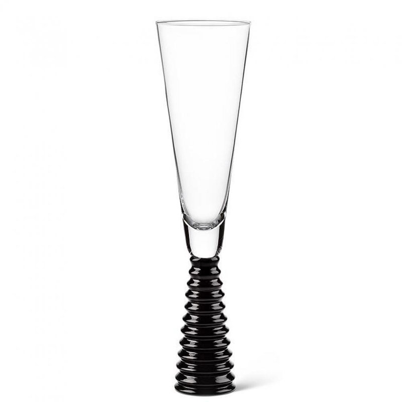 Houseeth Hampton® 6 oz. Flûte en verre, Noir