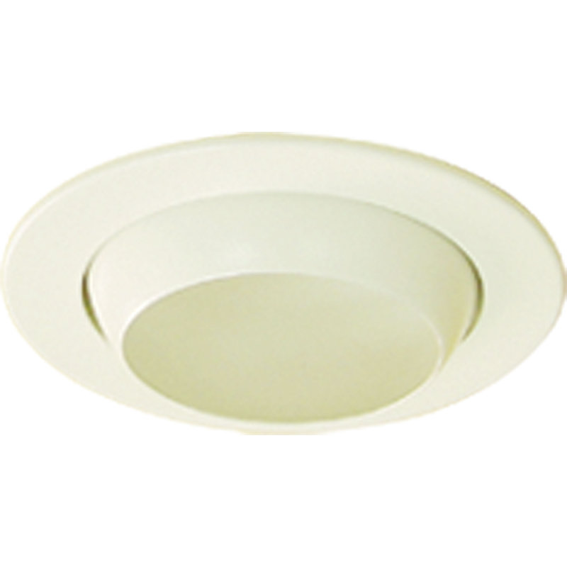 5'' White Adjustable Recessed Trim