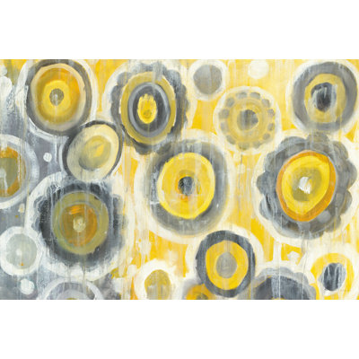 Abstract Circles Crop by Danhui Nai - Wrapped Canvas Art Prints