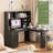 Desk,L Shaped Desk With Charger,Computer Desk With Drawers,Bookshelf & Hutch,Modern Corner Desk,Home Office Desk,L-Shaped Study Table Writing Desk,Corner Gaming Computer Desk With Storage