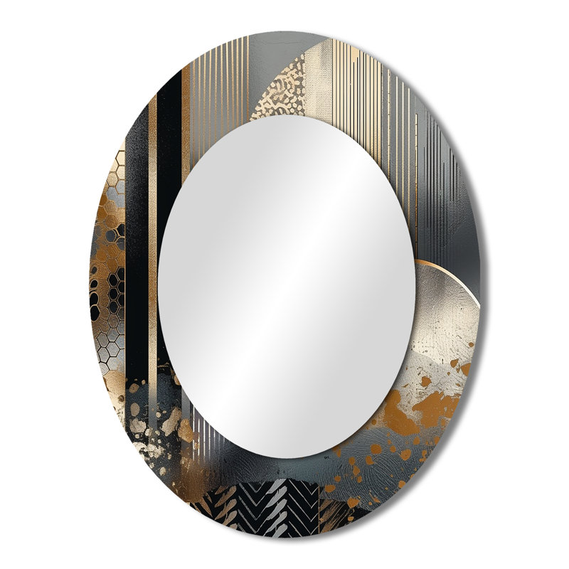 Miroir mural Shapes And Lines, 43 po x 33 po