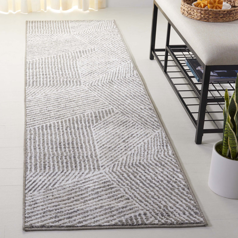 Ibrahima Performance Geometric Rug, Runner 2'2" x 8"