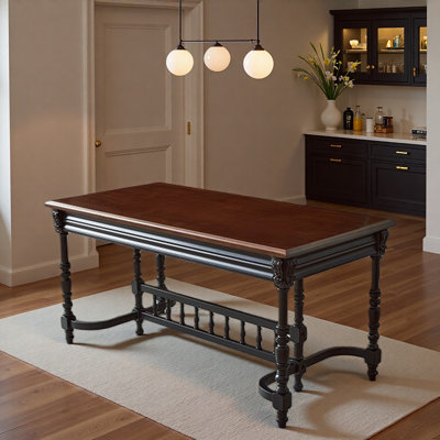 French Vintage Solid Wood Dining Table