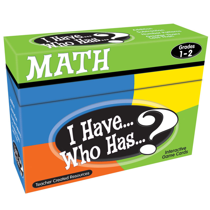 Teacher Created Resources I Have, Who Has Math Game, Grade 1-2