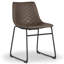 Chaise d'appoint rembourrée à dossier solide-262492984
