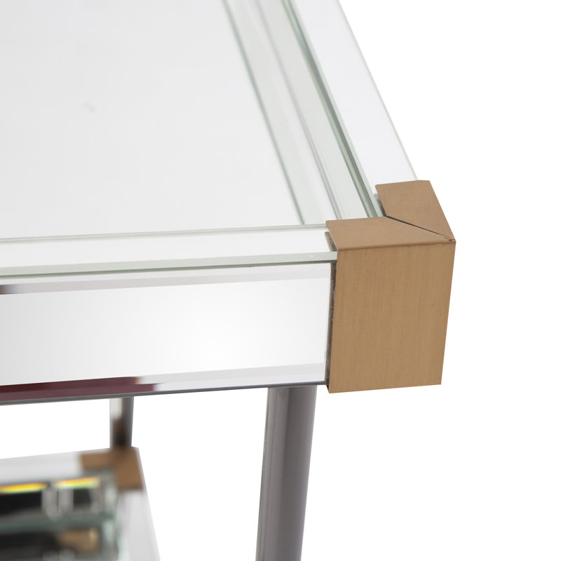Serrina 18'' Glass Top Console Table