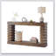 Console 70,87 po en bois brun étroit avec rangement pour canapé d'entrée, salon de couloir