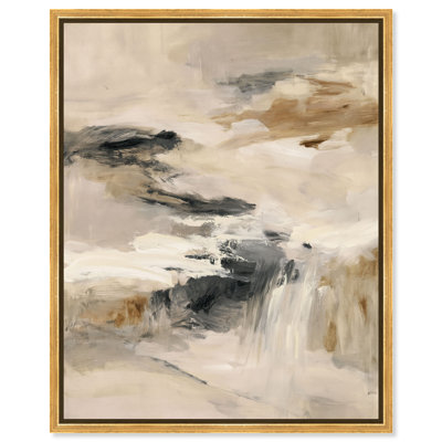Desert Gale I Framed Canvas Print Boho Wall Decor by Art Remedy, Gold Frame, 16 x 20