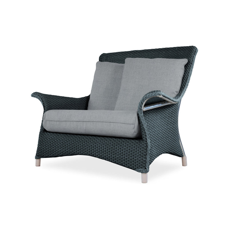 Mandalay Outdoor Lounge Chair, Rumba Nickel, Mink